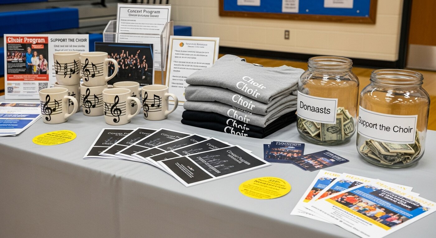 Choir merchandise display