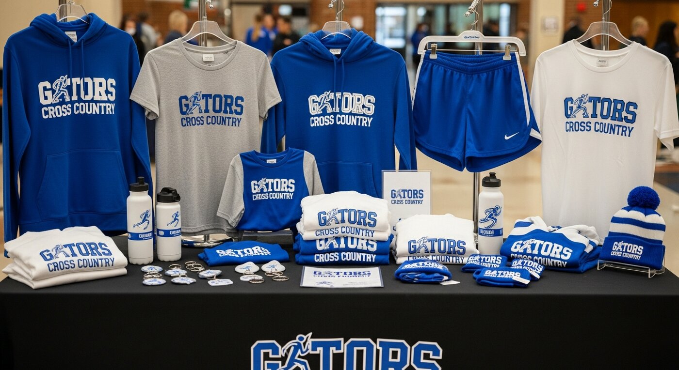 Cross country spirit wear display