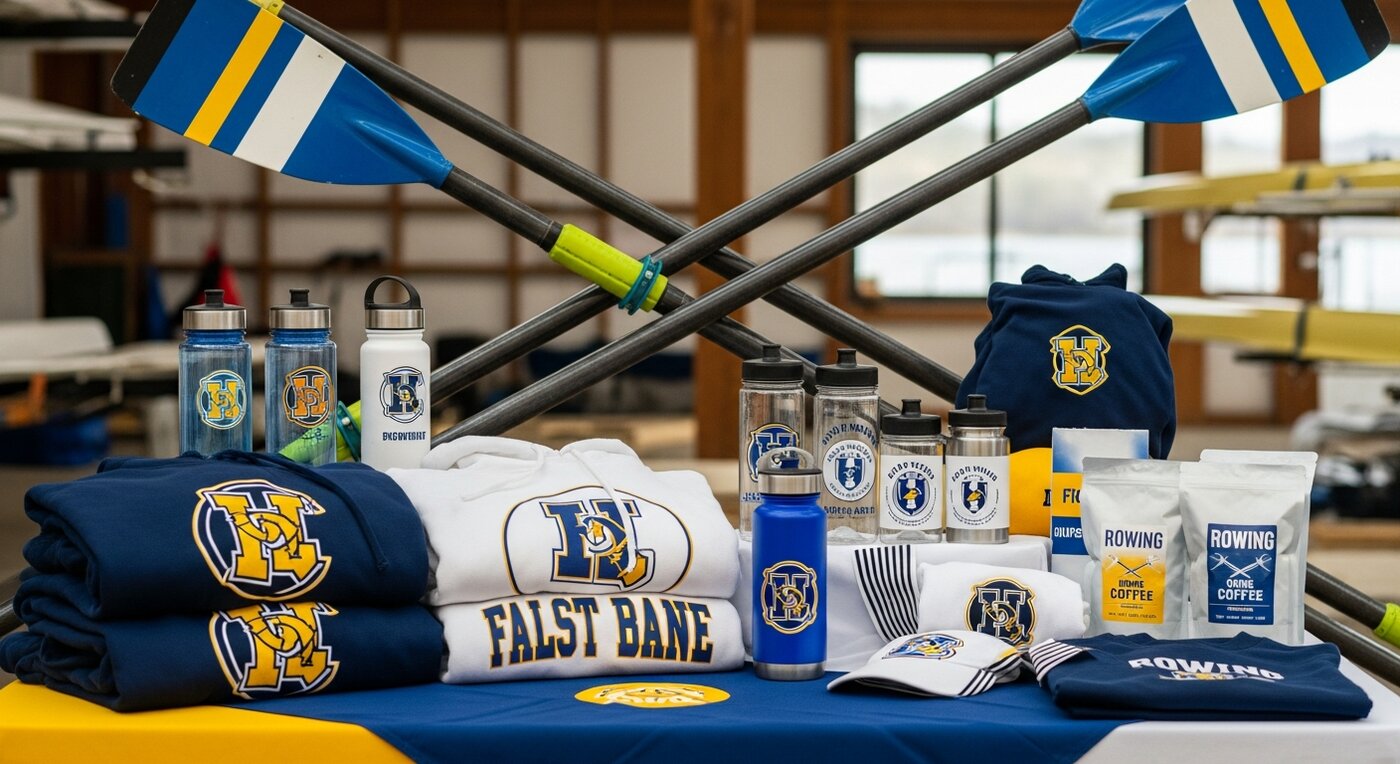 Rowing merchandise display