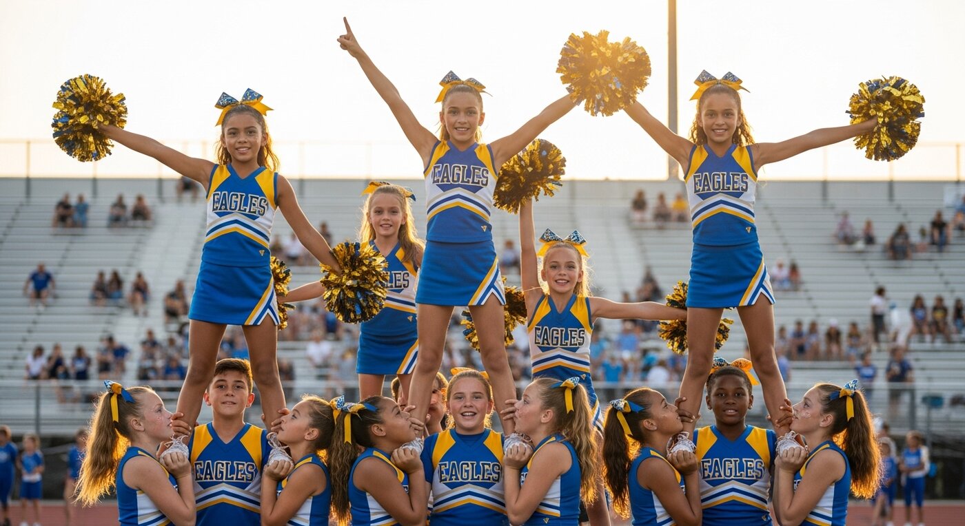 Cheerleading team event